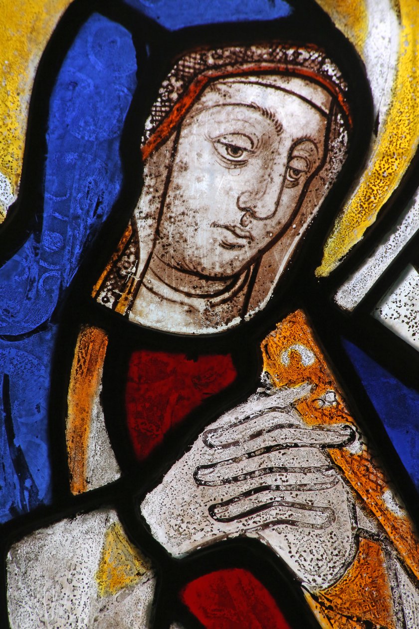 Finestra n4 raffigurante la Vergine Maria da English School