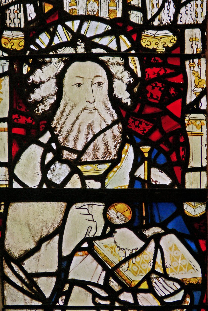 Finestra s2 che raffigura San Giovanni Battista da English School