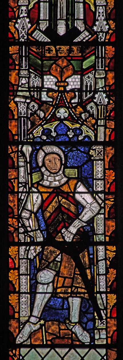 Finestra s4 che raffigura Gilbert II de Clare da English School