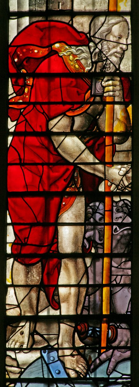 Finestra w15 con Cristo alla Discesa agli Inferi da English School