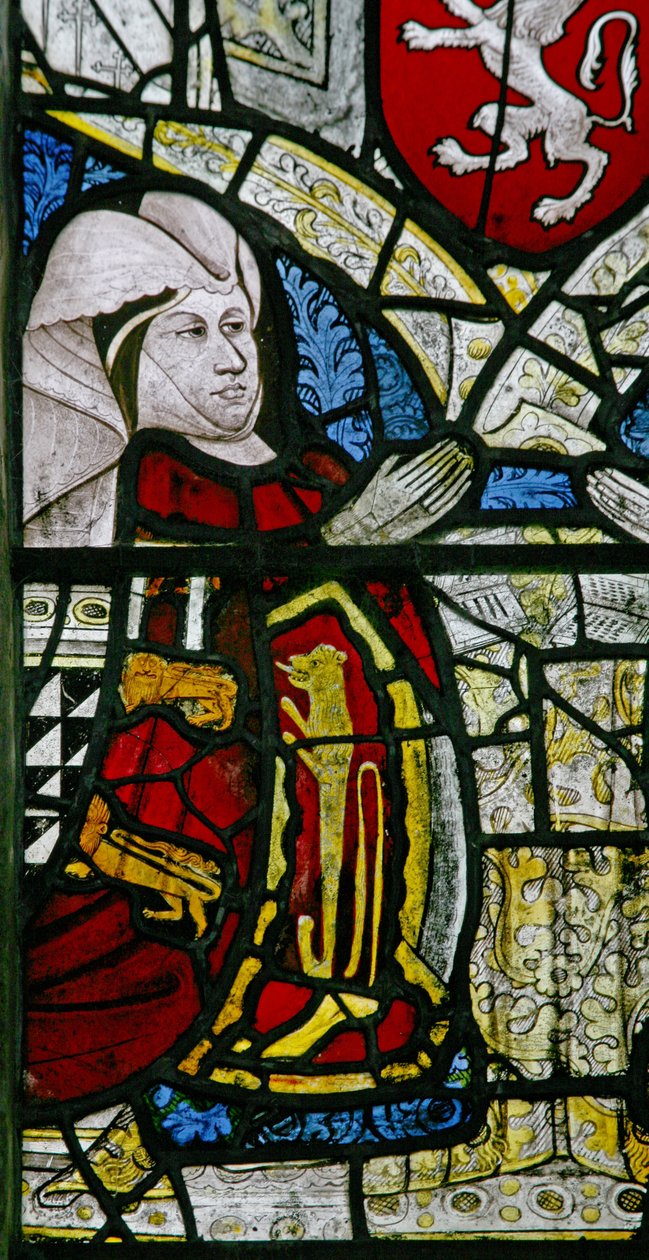 Finestra w1 raffigurante una donatrice - Elizabeth Talbot da English School