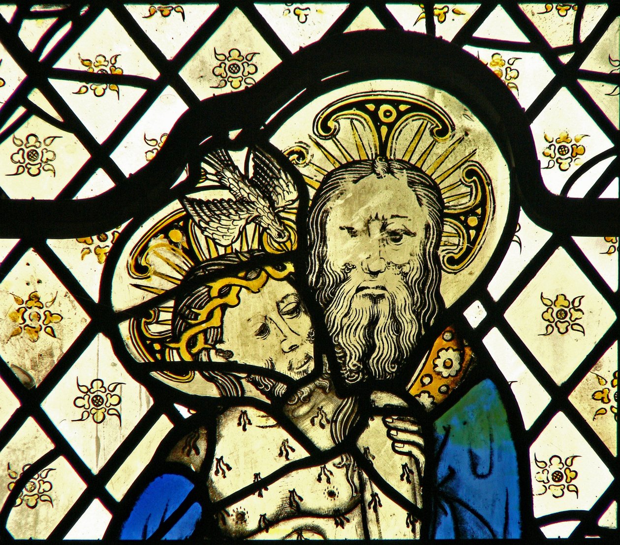 Vetrata w45 raffigurante la Trinità da English School
