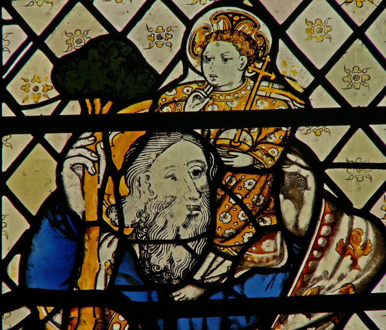 Vetrata w46 raffigurante San Cristoforo da English School