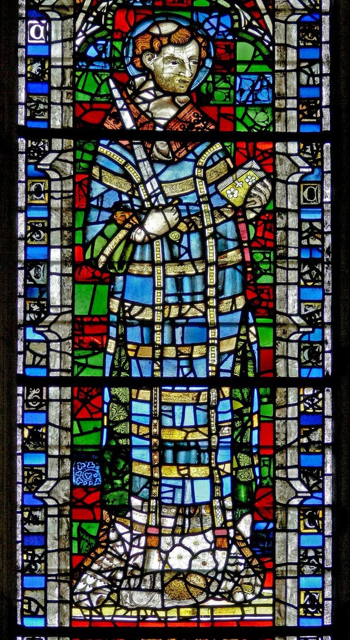 Finestra w4 raffigurante San Vincenzo da English School