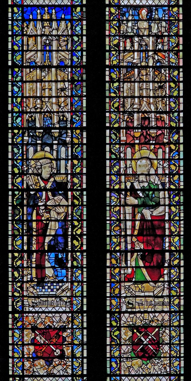 Finestra w71 raffigurante San Pietro e San Paolo da English School
