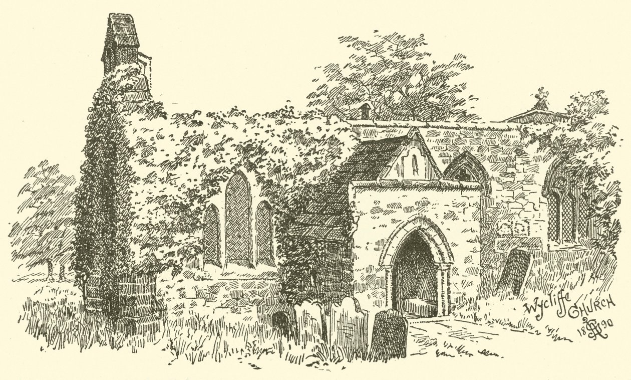 Chiesa di Wycliffe (incisione) da English School