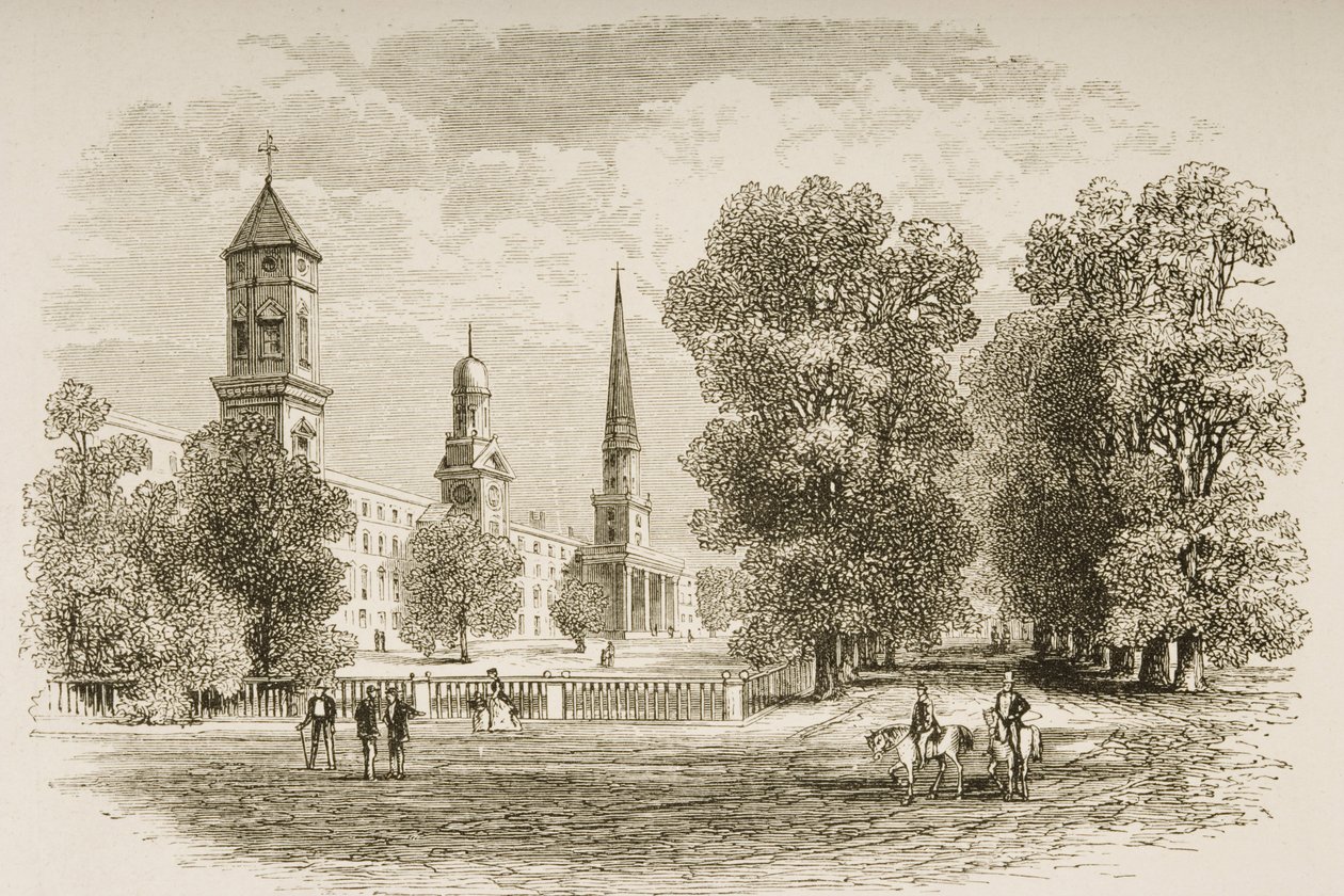 Yale College, New Haven, c.1870, da 