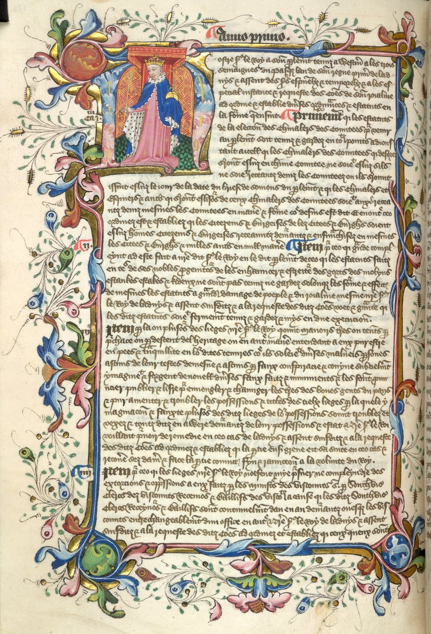 Yates Thompson 48, f.172v Iniziale istoriata 