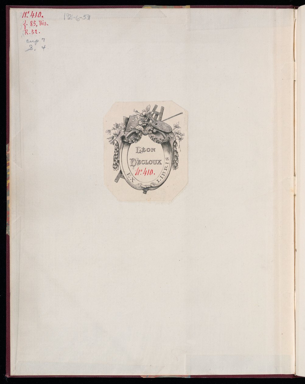 Album, Livre de trophée da Francois Antoine Aveline