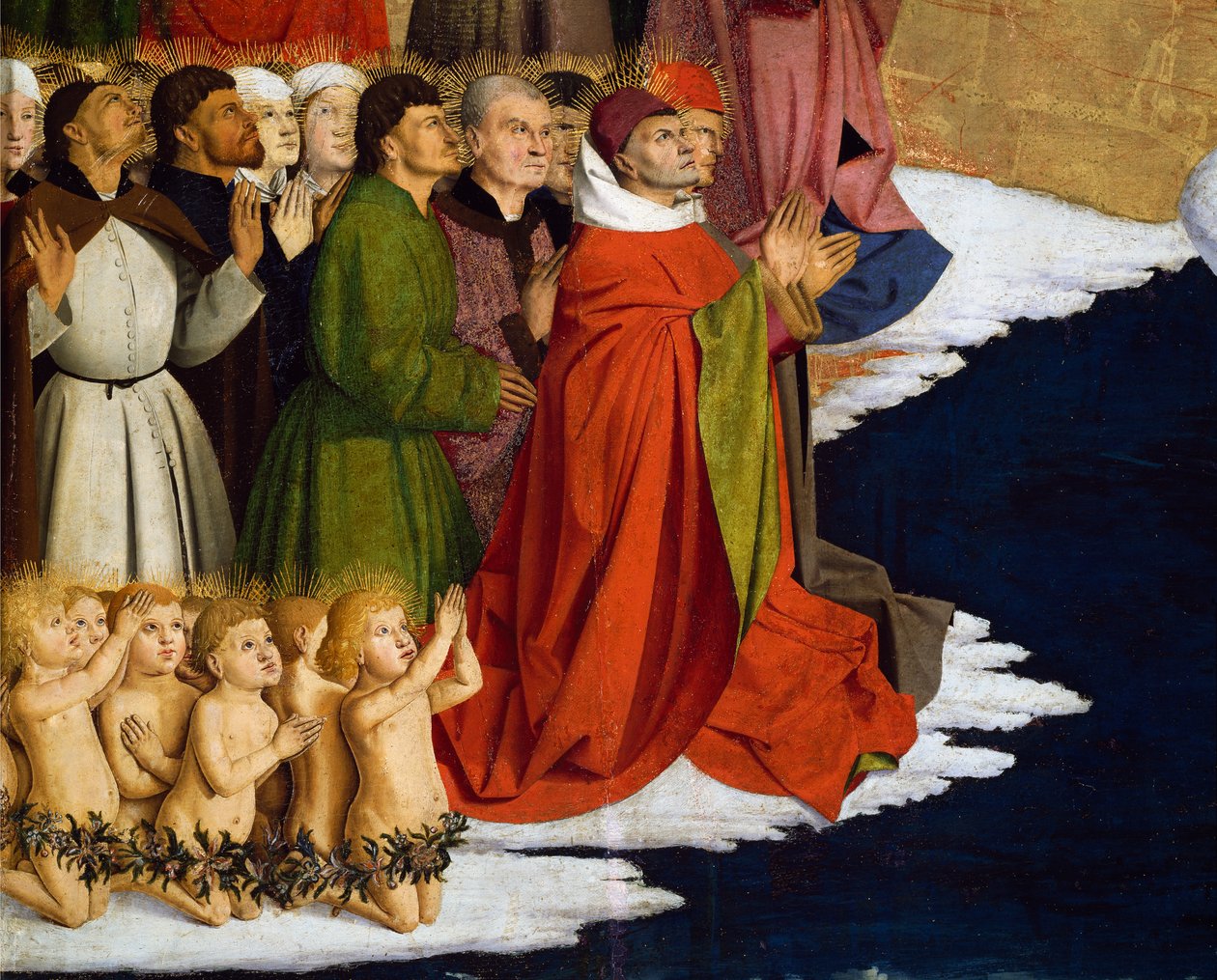 Battesimo di uomini e bambini (dettaglio) da Enguerrand Quarton