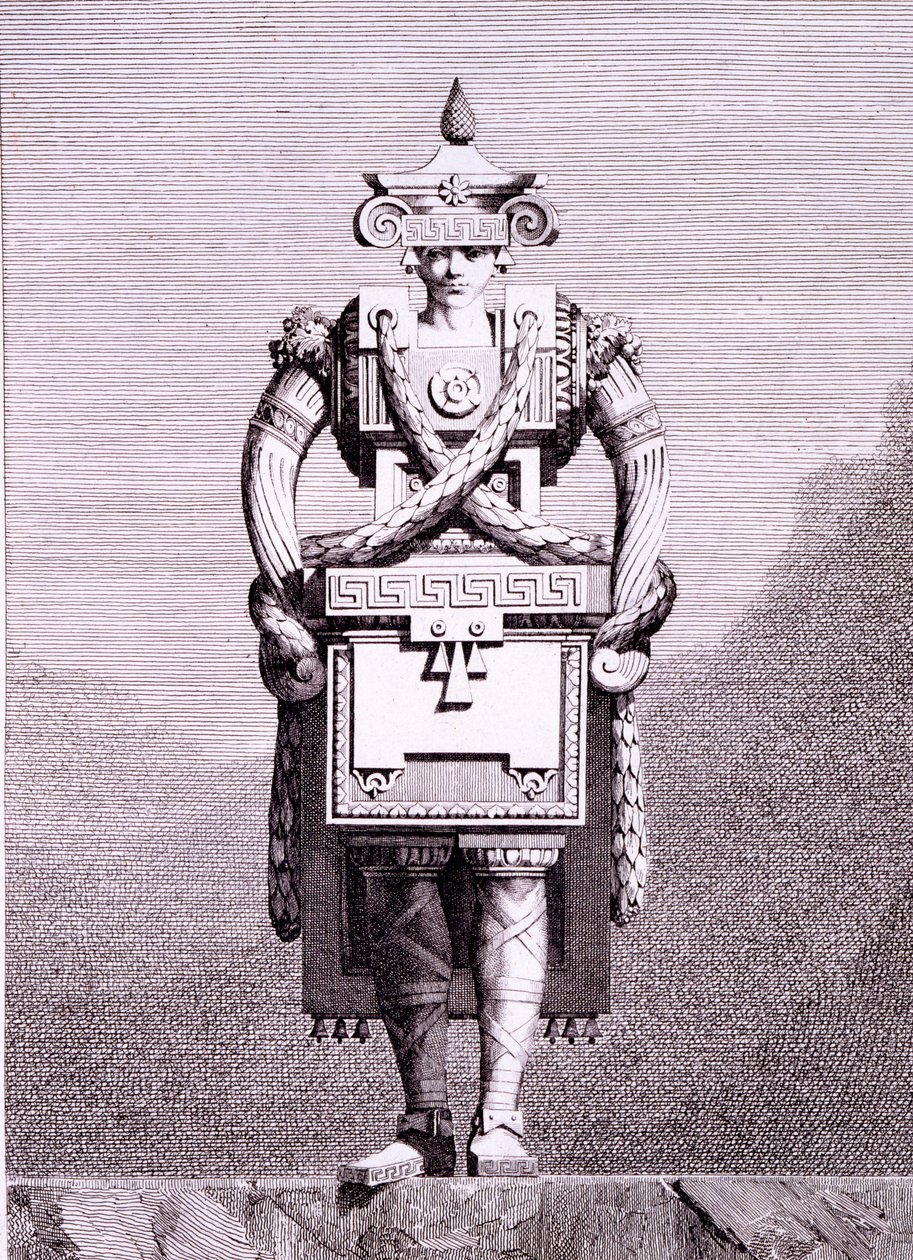 Moglie greca, stampa di B. Bossi, da 