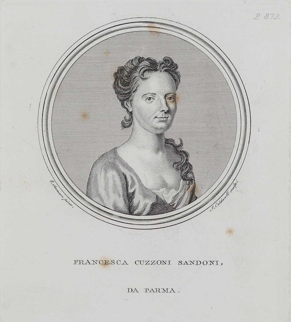 Francesca Cuzzoni Sandoni, da 