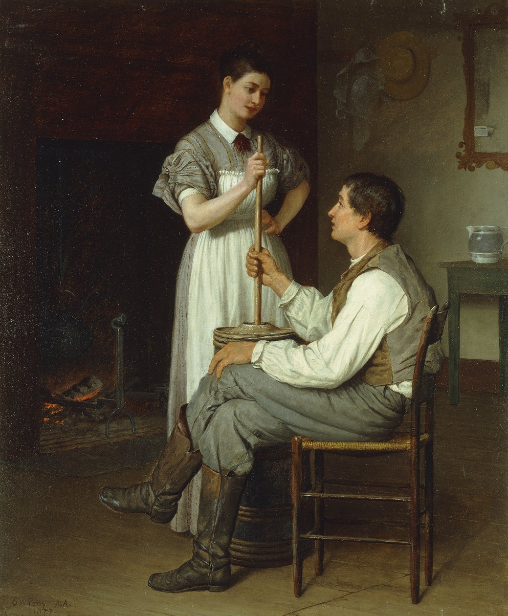 La mano che aiuta, 1877 da Enoch Wood Perry