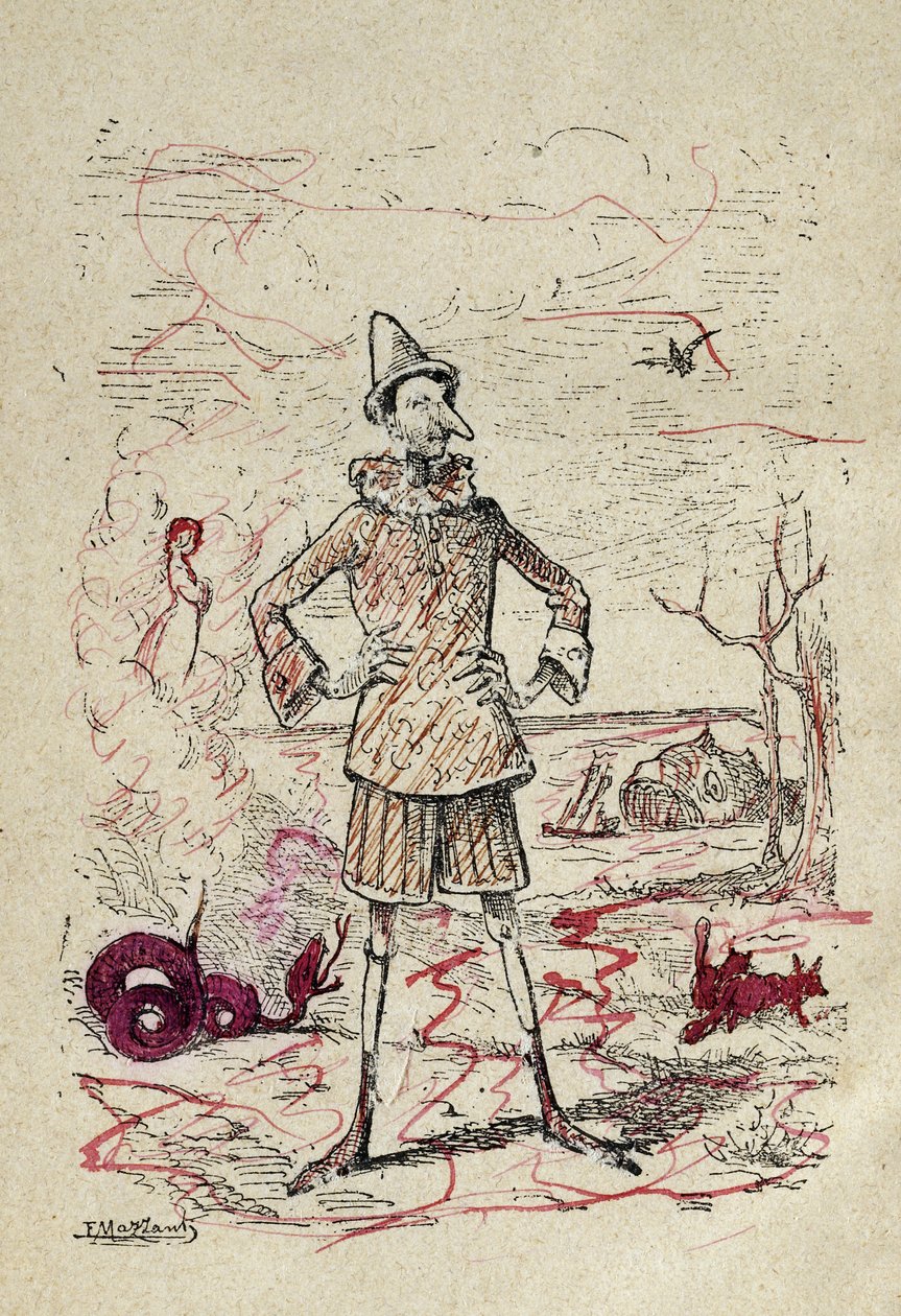 Pinocchio, 1883 da Enrico Mazzanti