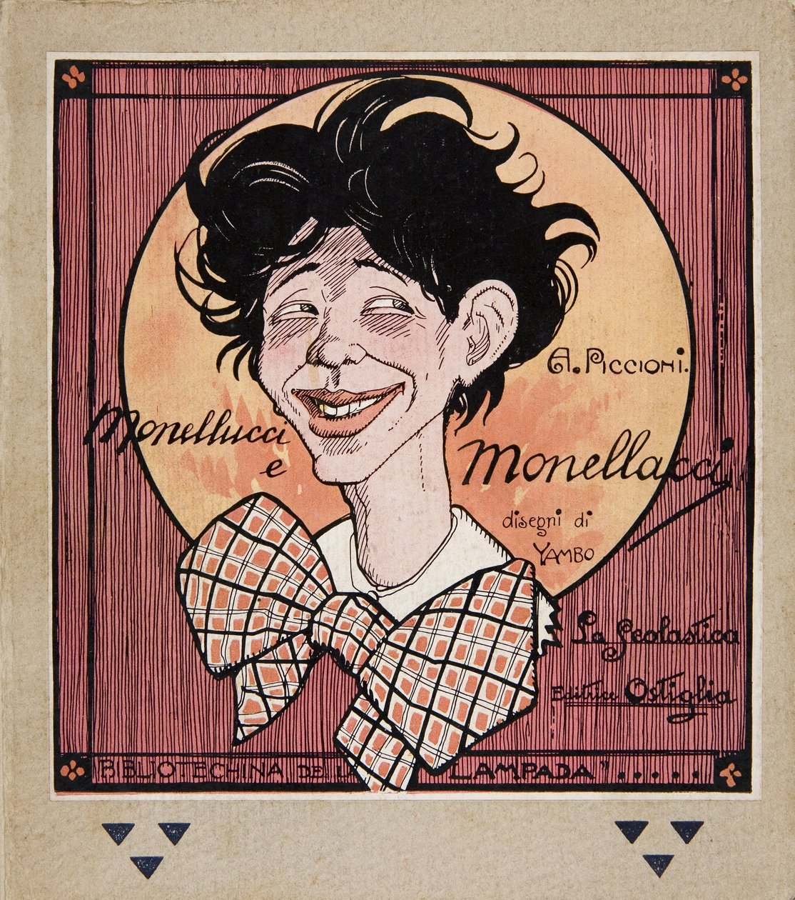 Copertina di Monellucci e Monellacci di A. Piccioni da Enrico de aka Yambo Conti Novelli