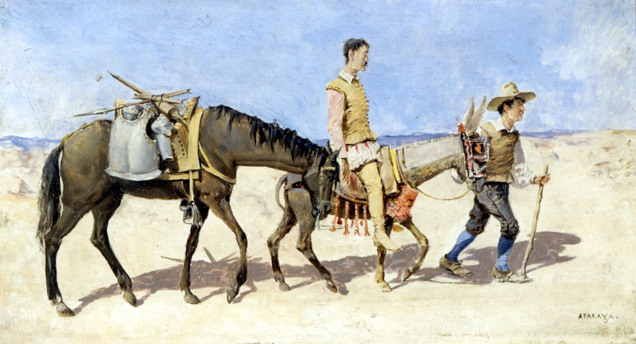 Don Chisciotte e Sancho Panza da Enrique Atalaya