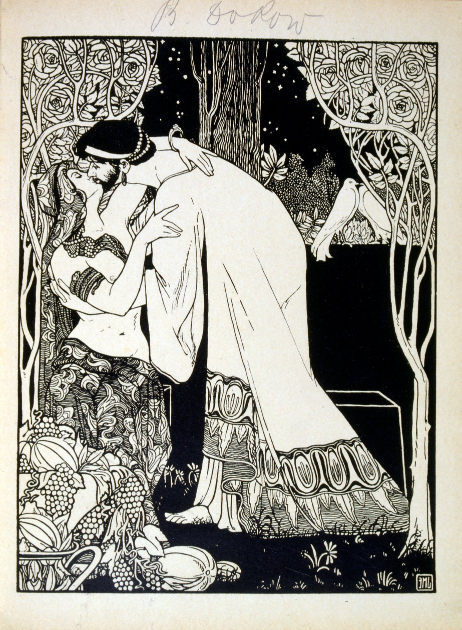 Salomone e Saba, dal libro Giuda illustrato da Ephraim Moses Lilien (1874-1925). Lilien è considerato il padre dell