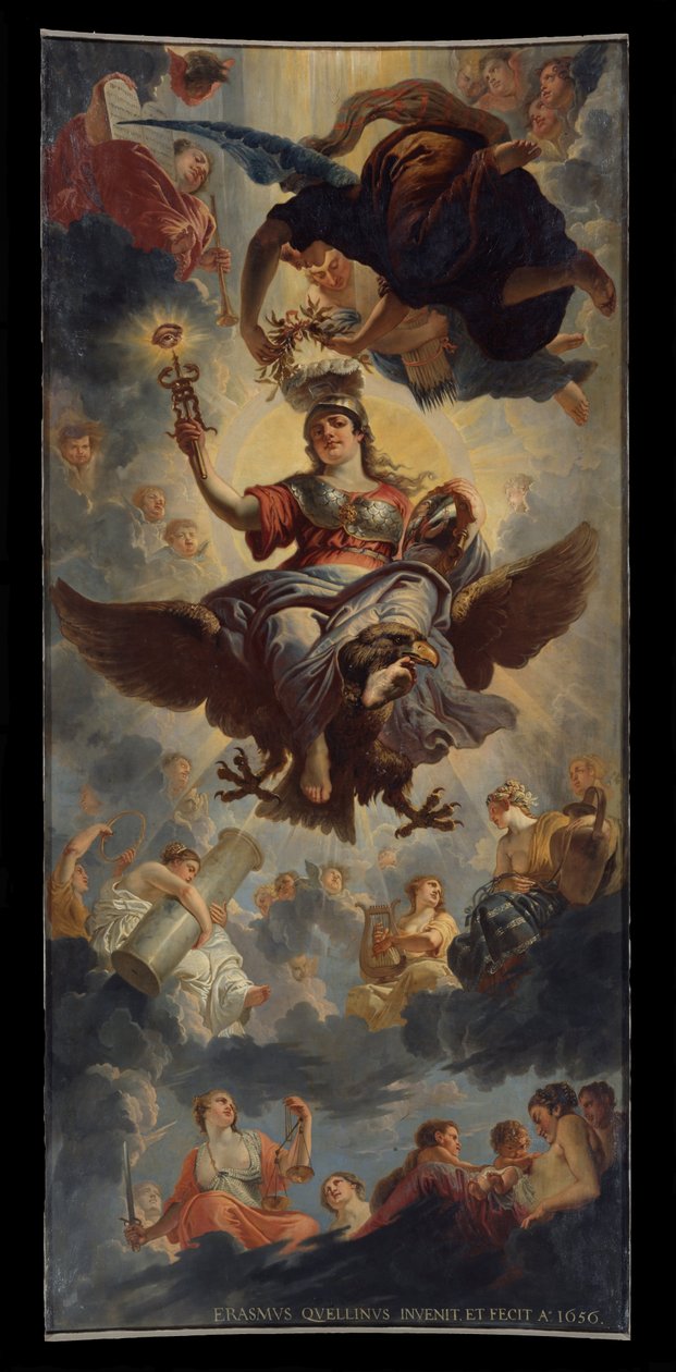 Soffitto della sala del consiglio da Erasmus Quellinus II