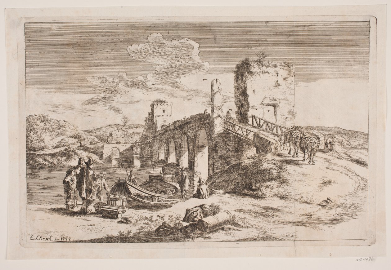 Ponte Milvio da Erasmus Sigismund Resch