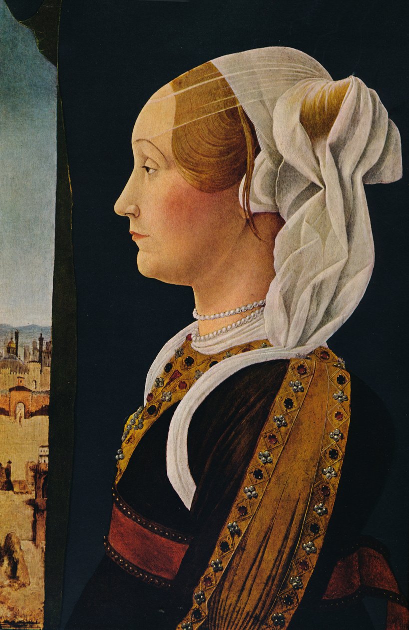 Ginevra Bentivoglio, 1474-1477 da Ercole de