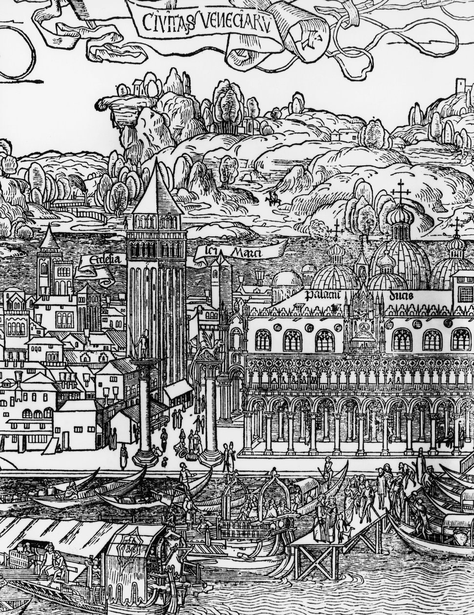 Venezia, xilografia di Erhard Reuwich (1455-1490), Italia da Erhard Reuwich