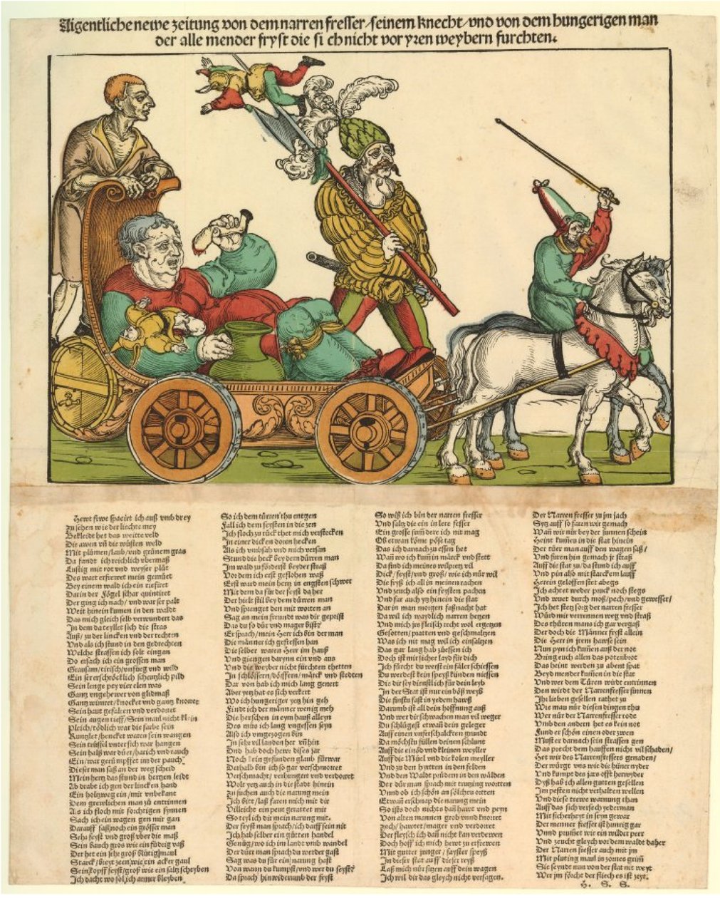 Aigentliche neue zeitung von dem narren fresser da Erhard Schon