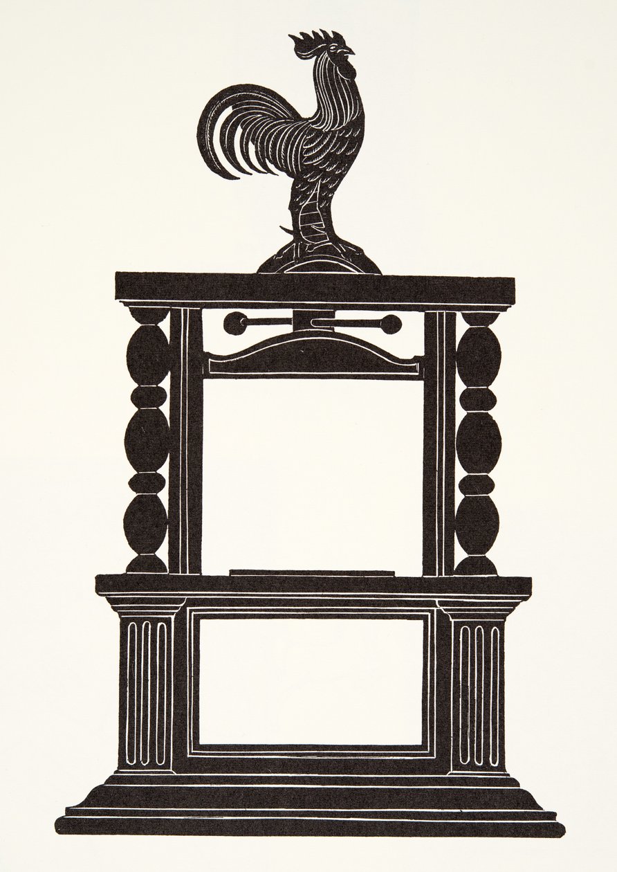 Gallo e la stampa da Eric Gill