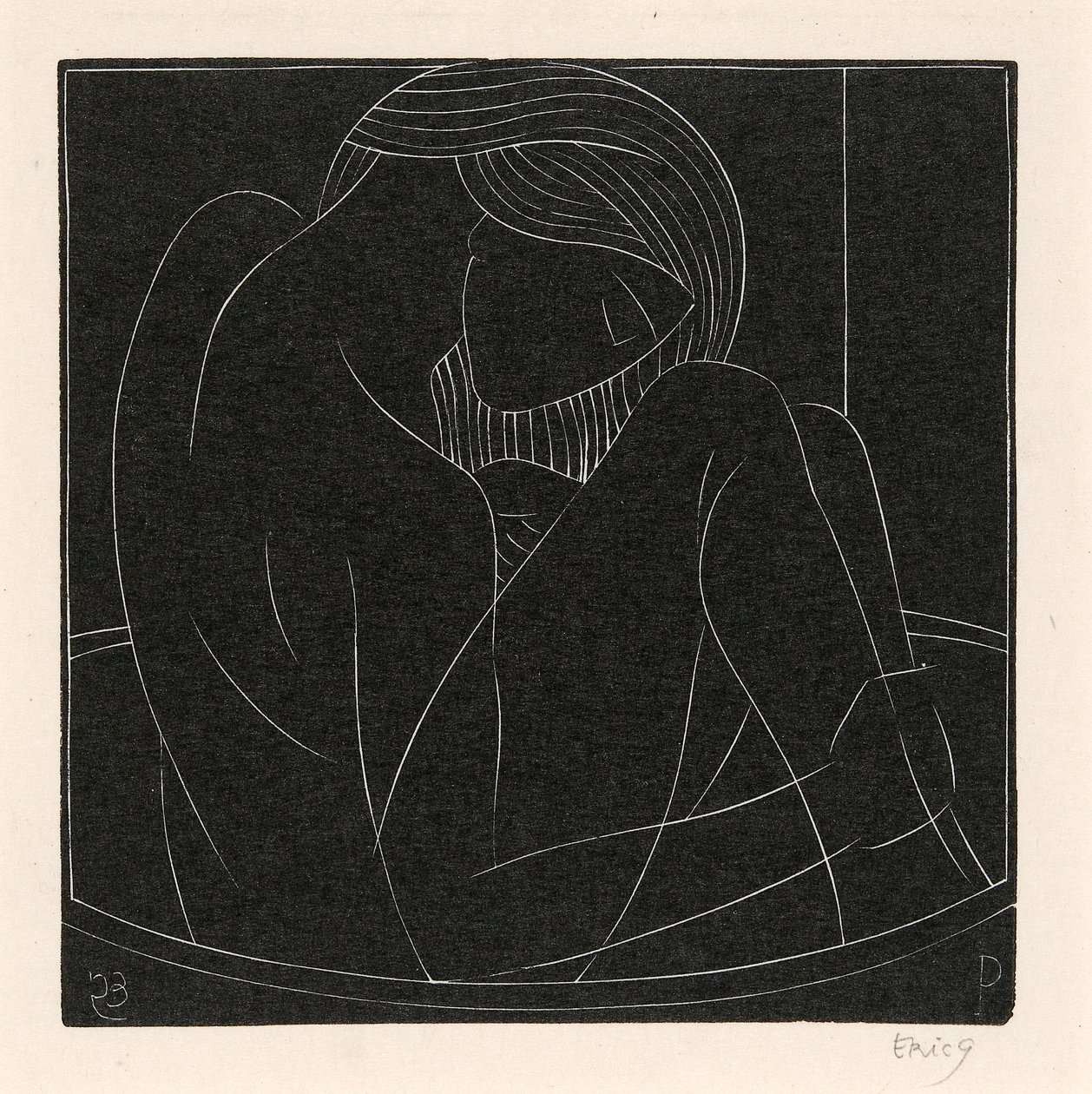 Ragazza nella vasca da Eric Gill