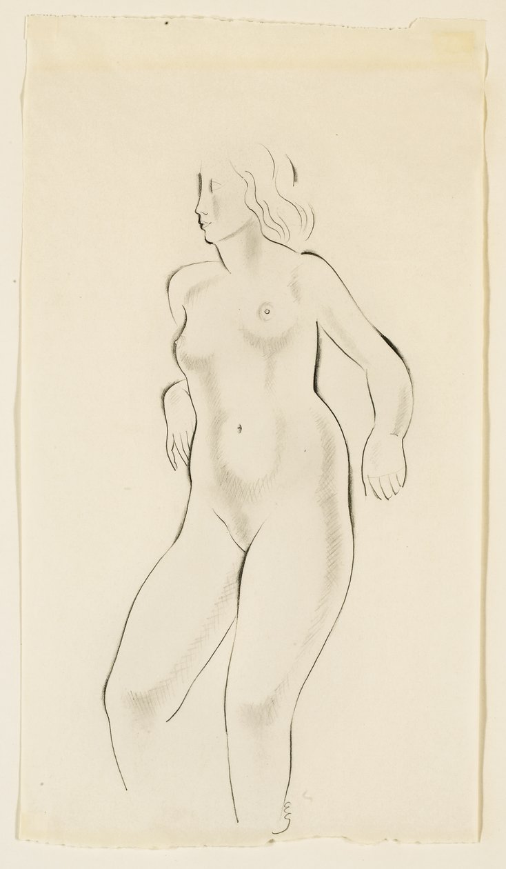 Studio di un nudo femminile da Eric Gill