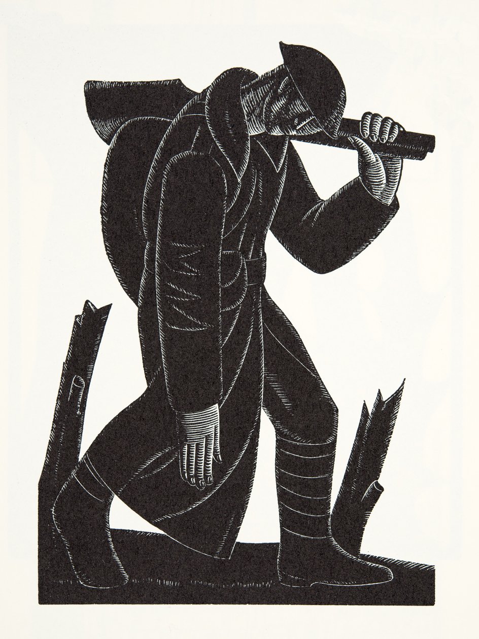 Westward Hoe!, dopo un disegno di David James da Eric Gill