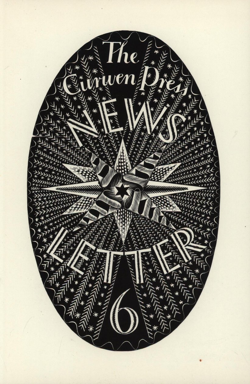 Design per The Curwen Press News-Letter, numero 6, 1934 da Eric Ravilious
