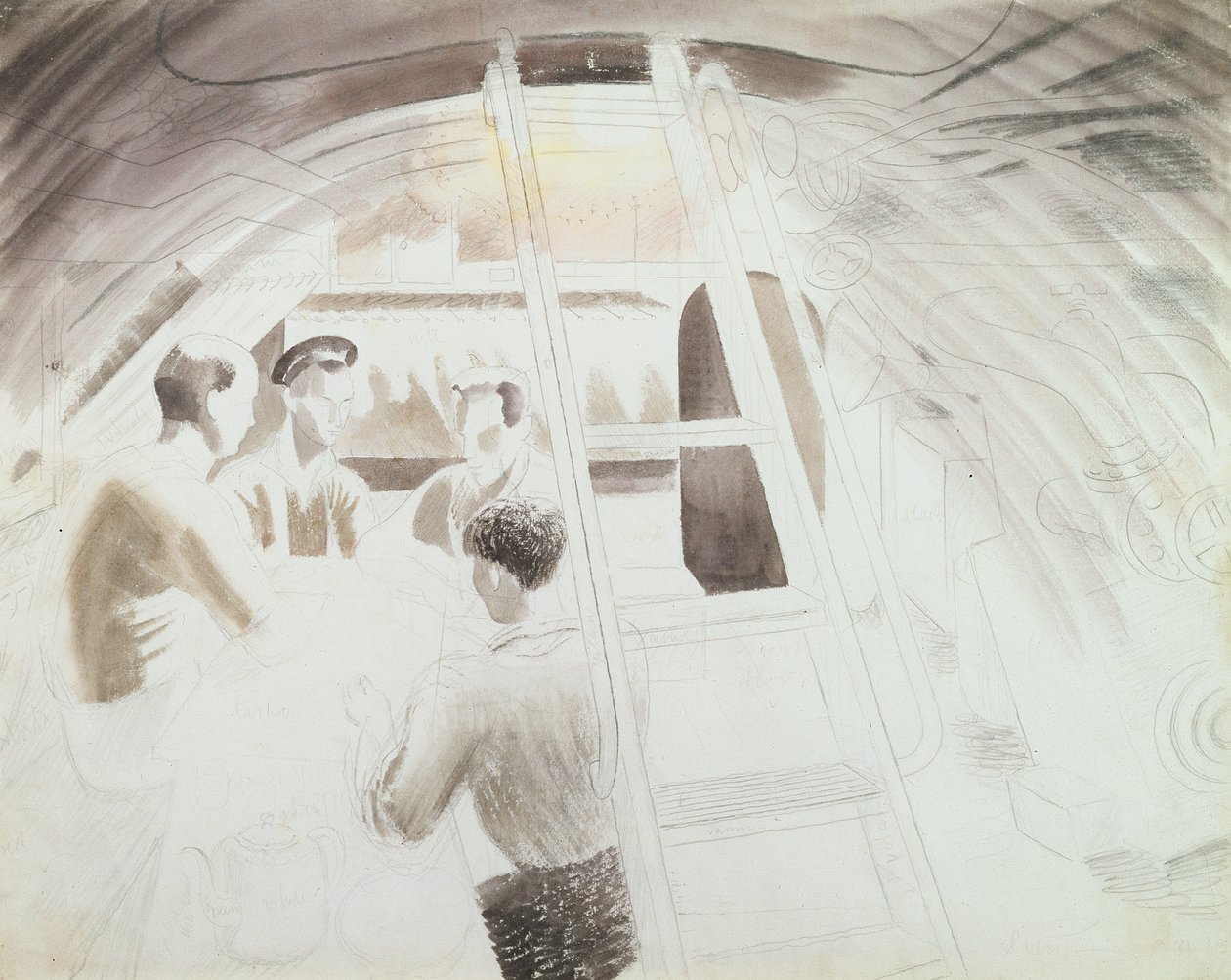 Uomini in pausa da Eric Ravilious