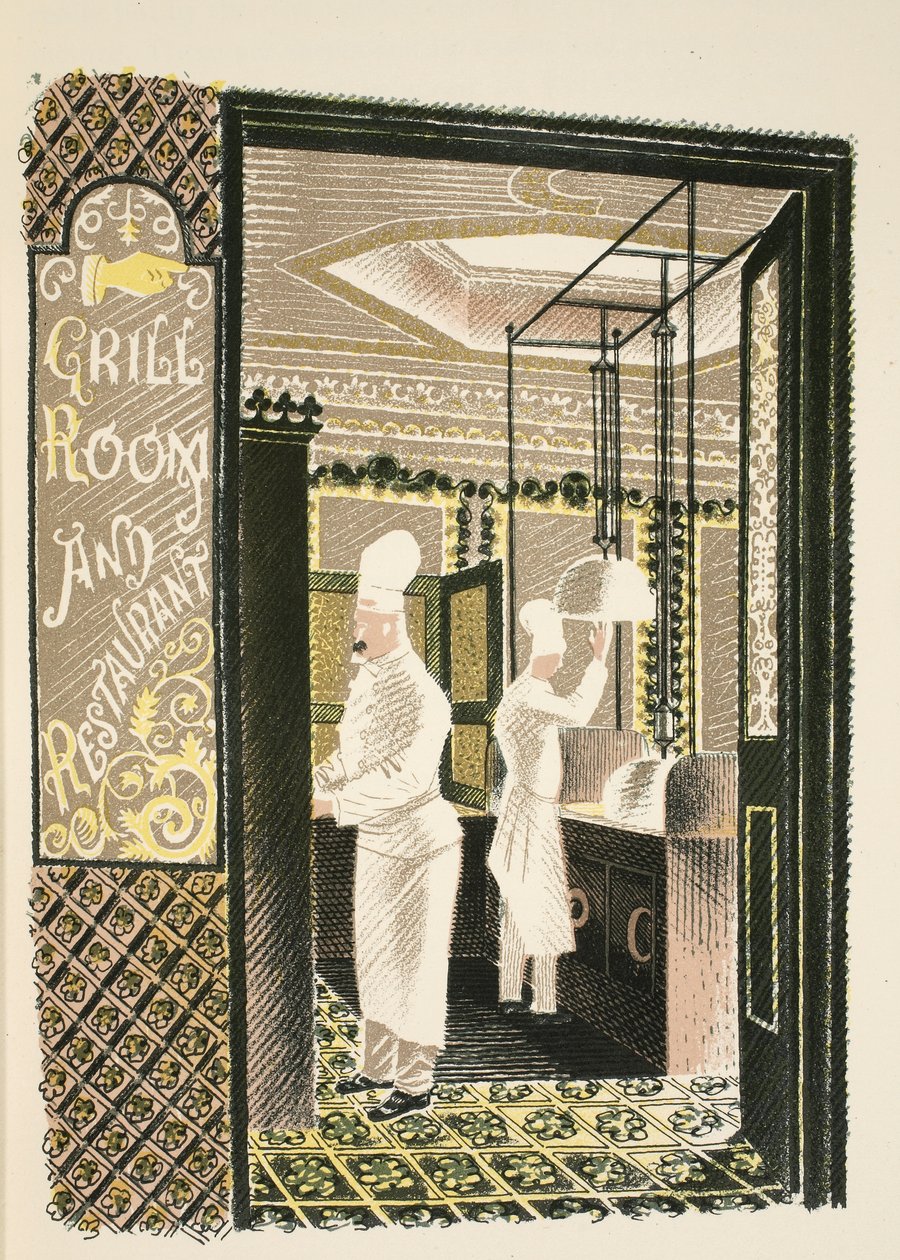 Ristorante e Grill Room, illustrazione da 
