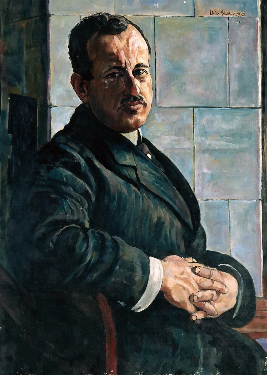 Ritratto di Georg Hermann, 1917-1918 da Erich Büttner