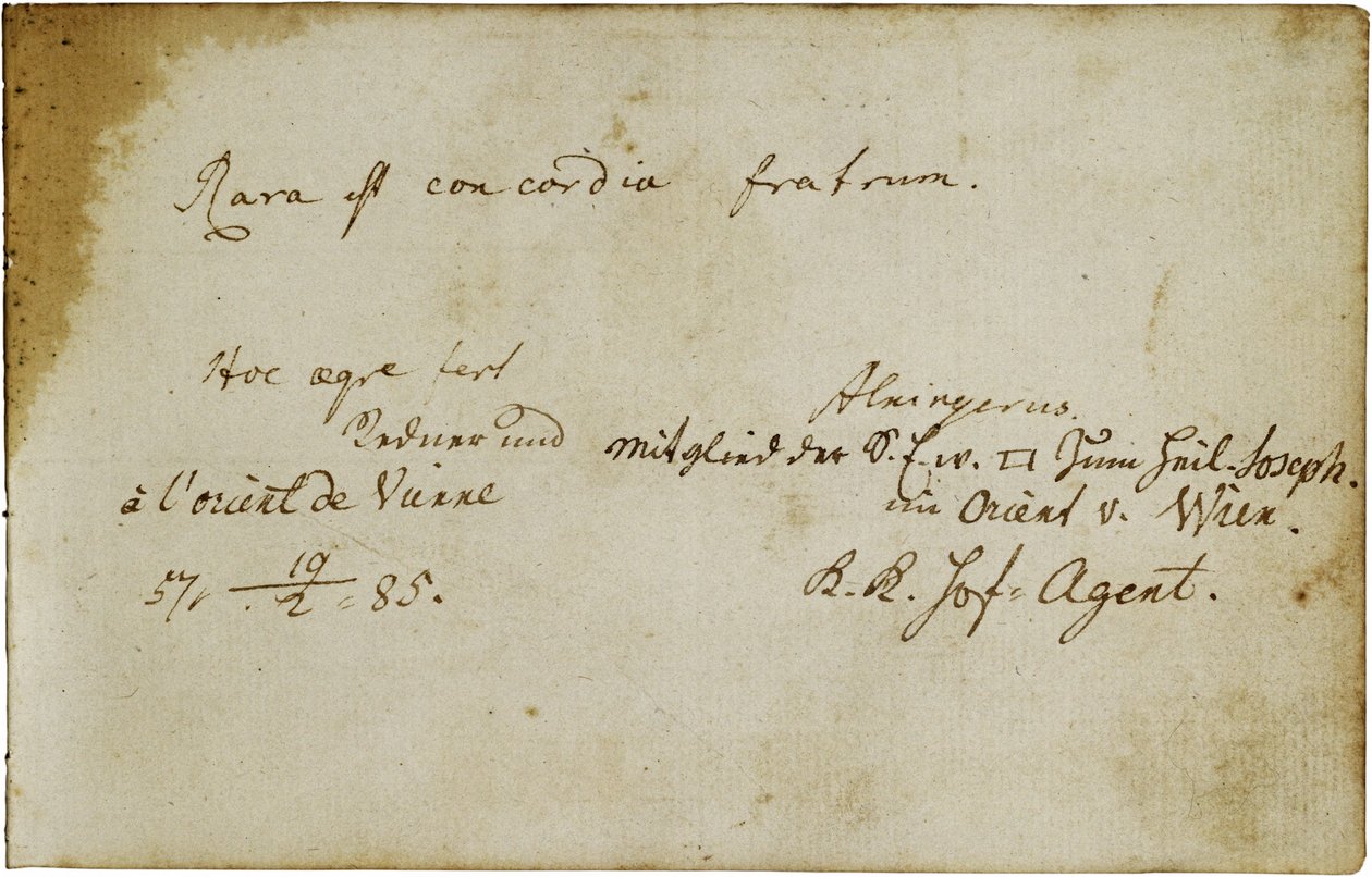 Album per un massone (Johann Georg Kronauer) da Erich Lessing