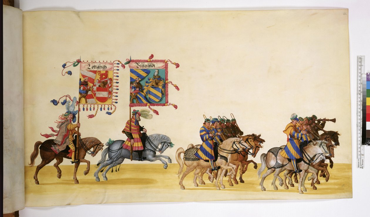 A tutta pagina: particolare del Corteo trionfale, 1550-1600 ca. da Erich Lessing