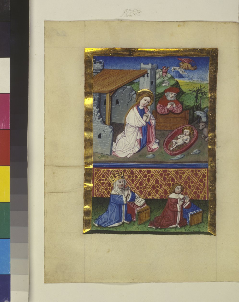 Pagina intera: miniatura, 1464 circa (pittura a tempera) da Erich Lessing