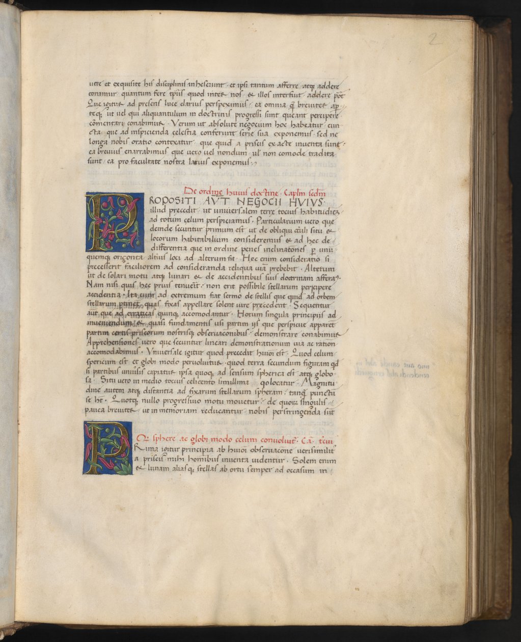 Pagina intera: testo con due iniziali "P". da Erich Lessing