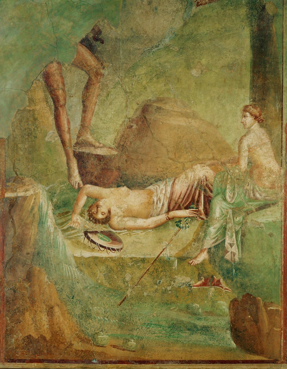 Menade addormentata (affresco) da Erich Lessing