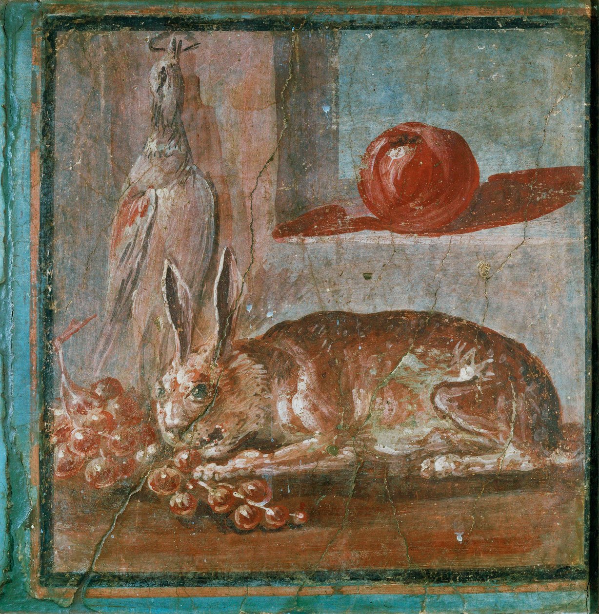 Natura morta con lepre e uva da Erich Lessing