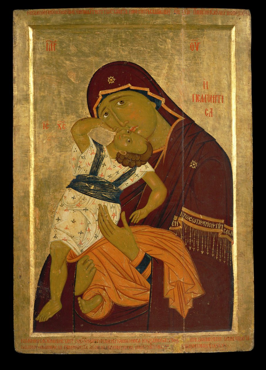 La Vergine di Pelagonitissa, un tempo nel monastero di Zrze da Erich Lessing