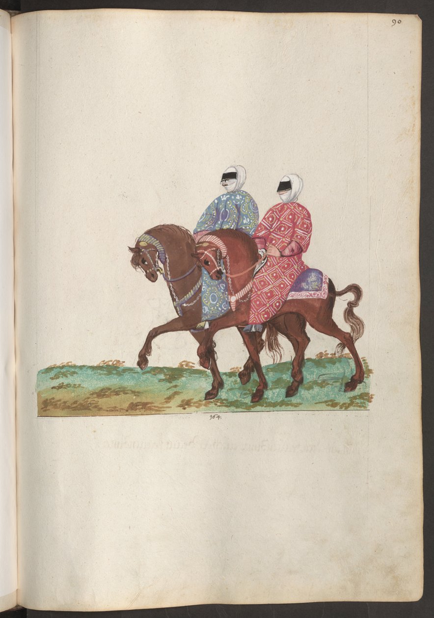 Cerimonia nuziale turca: due donne turche di alto rango che accompagnano la sposa da Erich Lessing