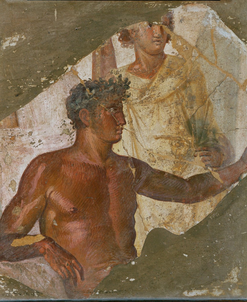 Atleta vittorioso, Pompei, Italia (affresco) da Erich Lessing