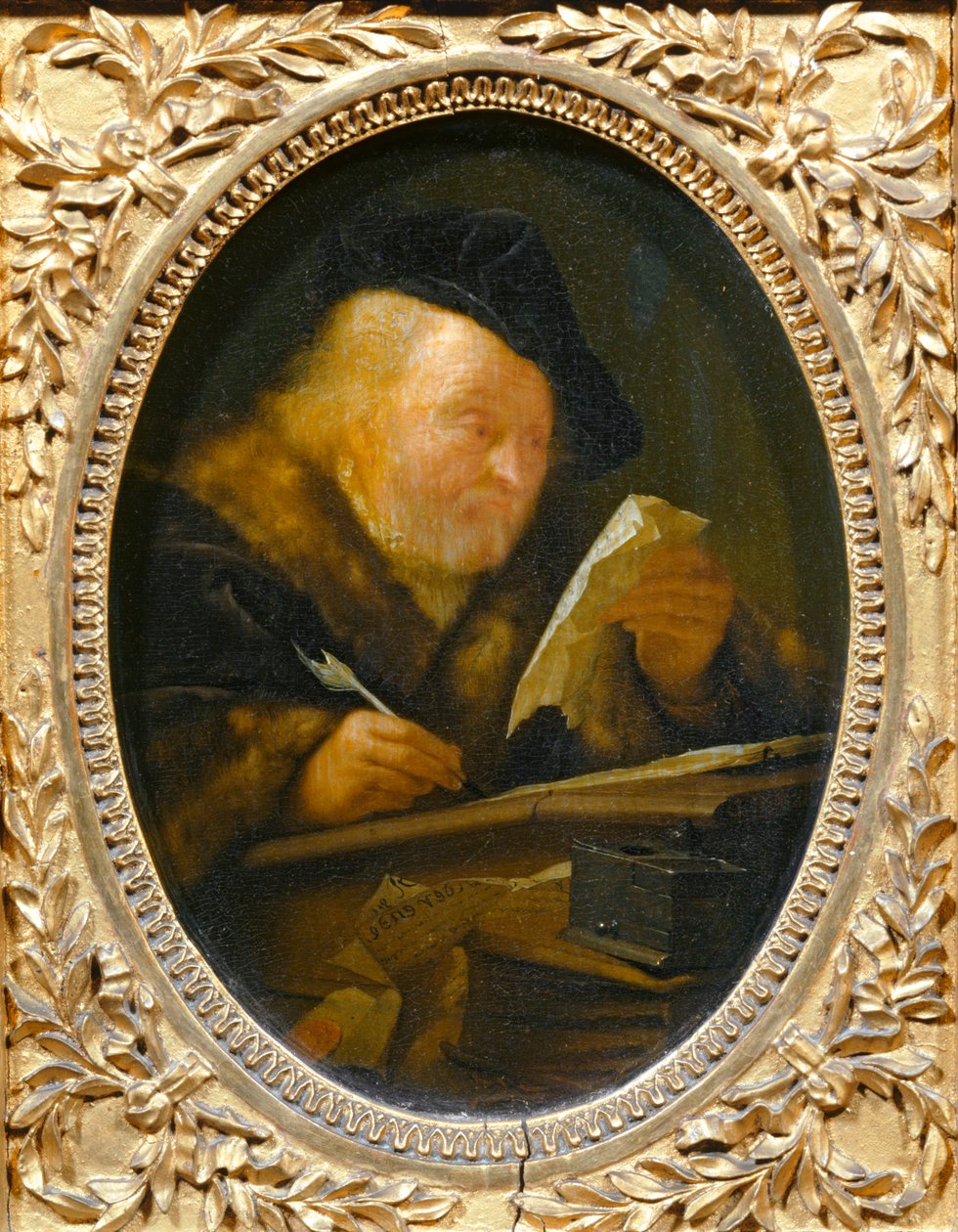 Vecchio che scrive ... da Erich Lessing