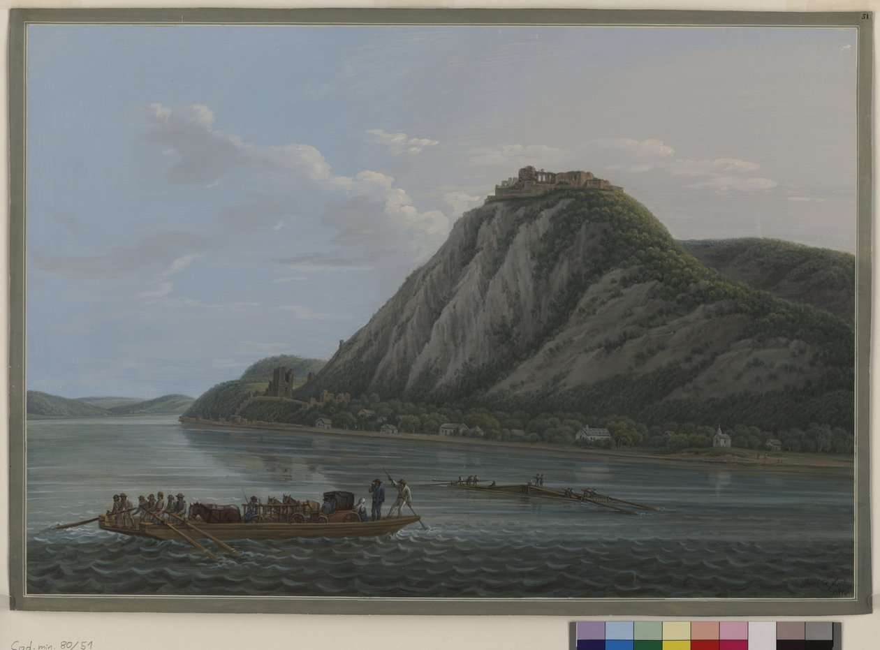 Veduta delle rovine del castello di Visegrad, Ungheria, contea di Pest da Erich Lessing