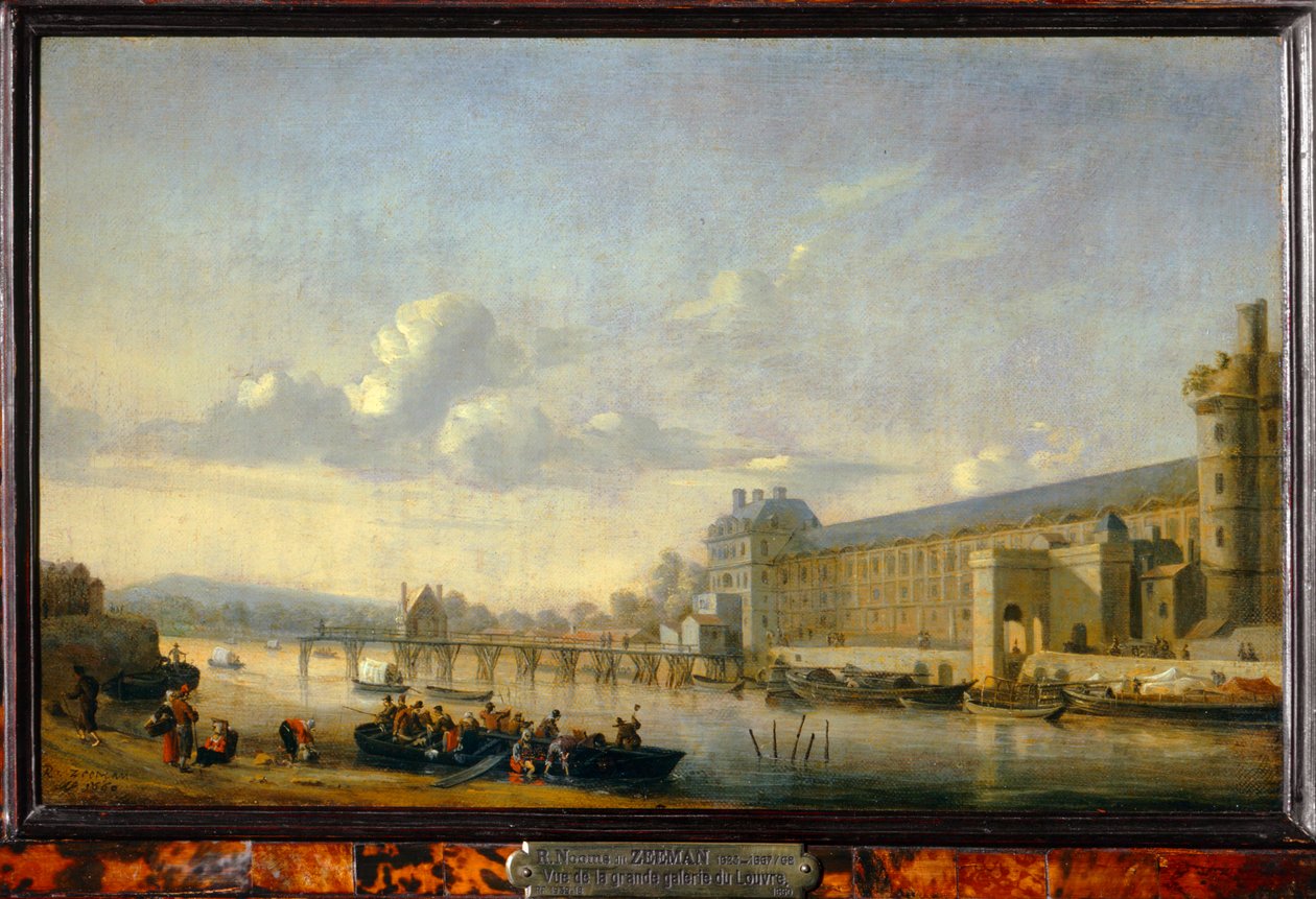 Veduta della Senna con la facciata sud della Grande Galerie du Louvre da Erich Lessing