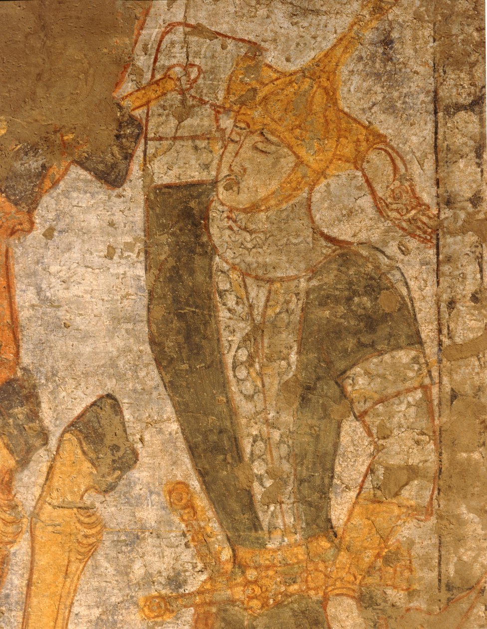 Guerriero ferito (affresco) da Erich Lessing