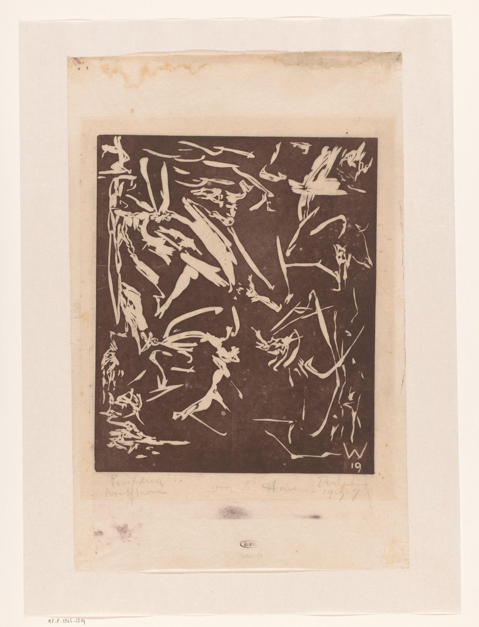 Composizione astratta da Erich Wichmann (signed by artist)