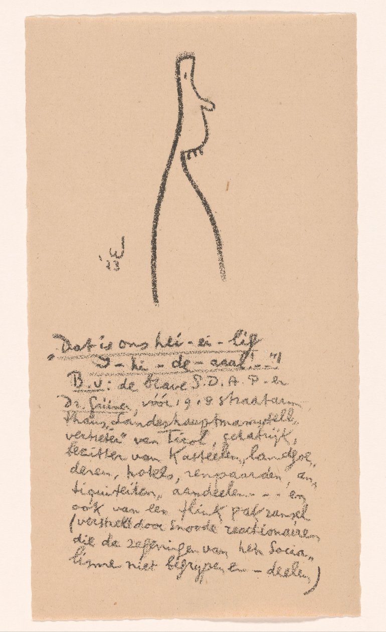 Figura caricaturale (Idealisti II e ulteriori annotazioni) da Erich Wichmann