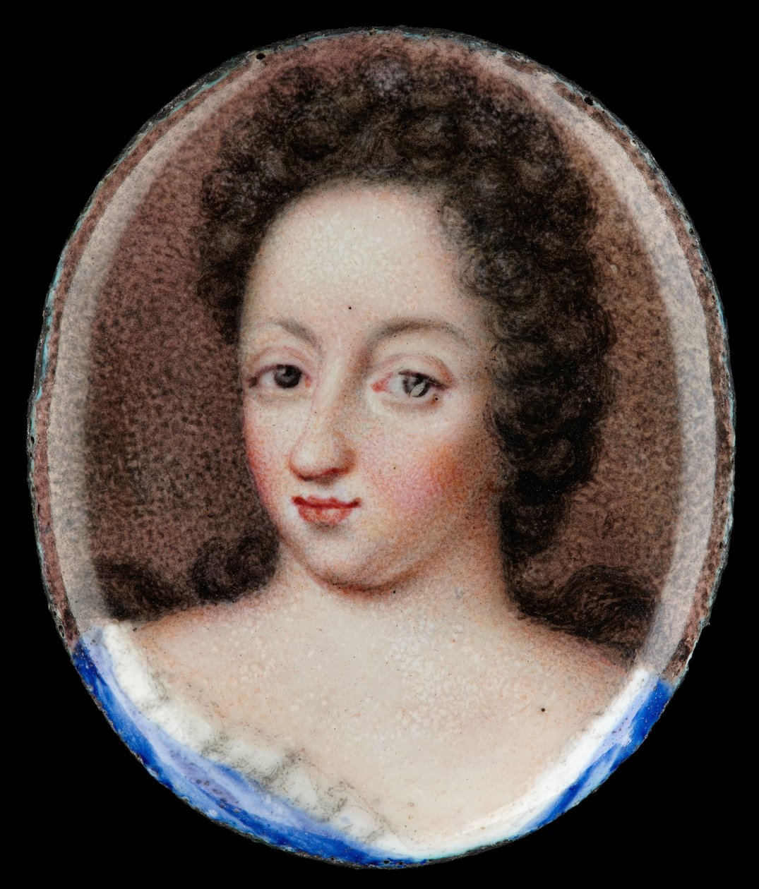 Ritratto in miniatura della regina Ulrika Eleonora la Vecchia, regina di Svezia 1680-1693 da Erik Utterhielm